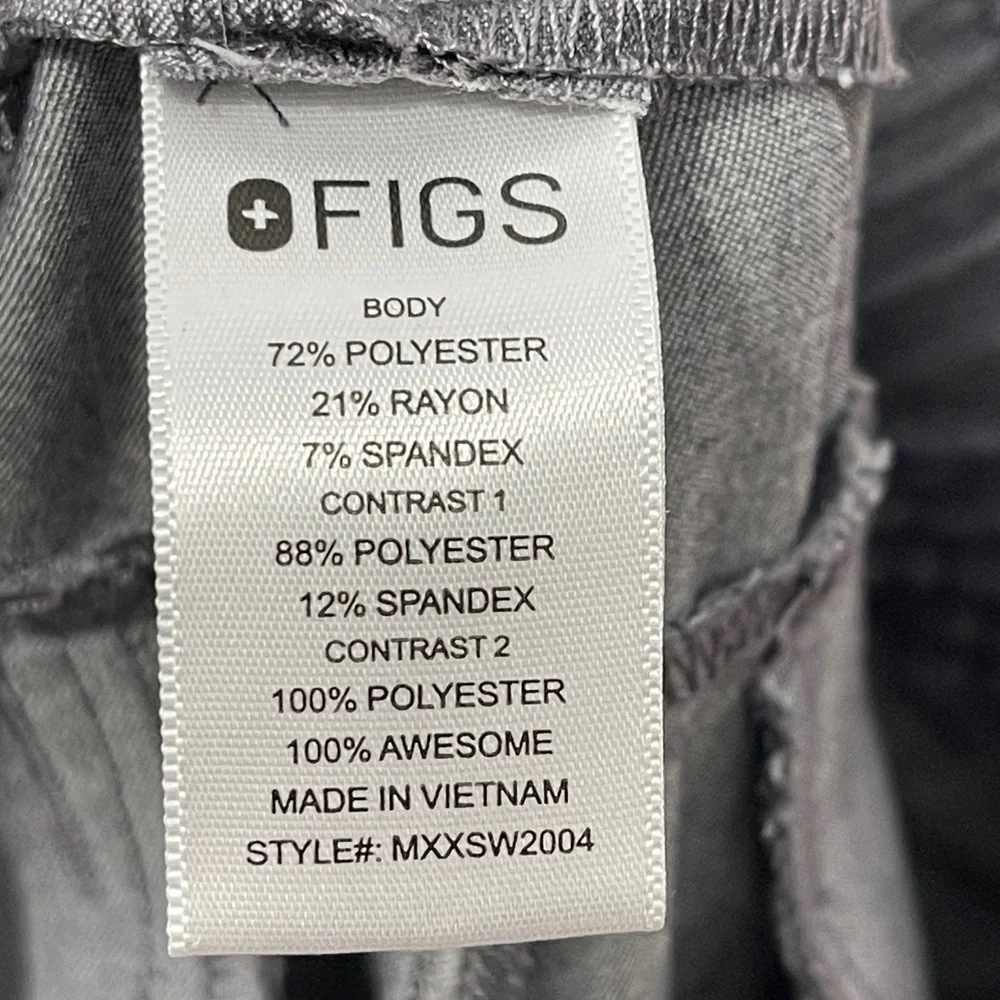 Figs Men’s Tansen Jogger Scrub Pants Grey Size Large Graphite